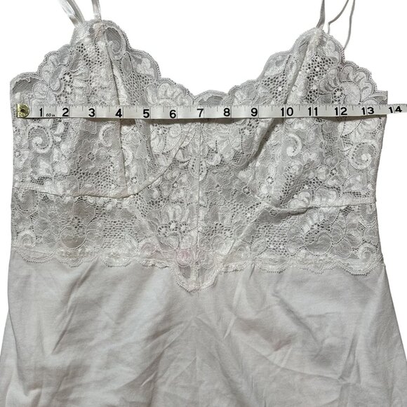 Victoria Secret Womens Size M White Lace Slip Dress Wedding night - Picture 6 of 8